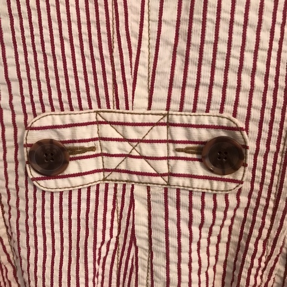 cabi stripe seersucker captains jacket blazer - Picture 3 of 6